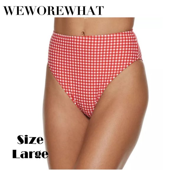 WeWoreWhat Other - WeWoreWhat Emily Bottom Red Gingham NWT Size Large